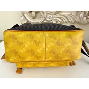 Coach Vale Limited Edition Charlie Backpack Horse Carriage Print Mustard Yellow The Coach Vale Limited Edition Charlie Backpack in Mustard  main image 3
